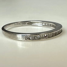 Load image into Gallery viewer, Sterling Pave CZ Stacking Ring As-Is sz 8

