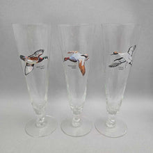 Load image into Gallery viewer, Set of 6 David Maass Duck Pilsner Glasses (~8.75")
