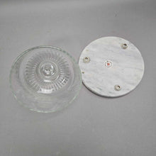 Load image into Gallery viewer, Glass Cheese Dome w/ Marble Base (6x7.5)
