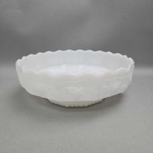 Load image into Gallery viewer, Anchor Hocking/Fire King White Milk Glass Footed Bowl (3.25x9.5)
