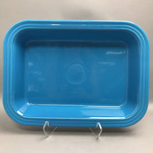 Load image into Gallery viewer, FiestaWare 11X14 Rectangle Turquoise Blue Baking Dish Pan Rare
