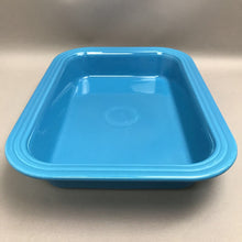 Load image into Gallery viewer, FiestaWare 11X14 Rectangle Turquoise Blue Baking Dish Pan Rare
