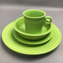 Load image into Gallery viewer, Fiestaware Yellow 4 Piece Place Setting Fiesta Green Plate Dish Set
