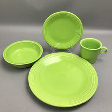 Load image into Gallery viewer, Fiestaware Yellow 4 Piece Place Setting Fiesta Green Plate Dish Set
