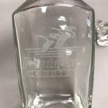 Load image into Gallery viewer, Etched Remington Country Logo On Clear Glass Decanter (10.5")
