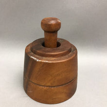 Load image into Gallery viewer, Vintage Hand-Crafted Wooden Butter Mold Press (6")
