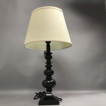 Load image into Gallery viewer, Black Wood Lamp (23" Tall)
