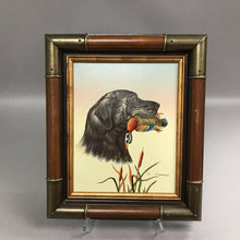 Load image into Gallery viewer, Hunting Dog Oil Painting Signed E Carson (14x11)
