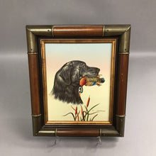 Load image into Gallery viewer, Hunting Dog Oil Painting Signed E Carson (14x11)
