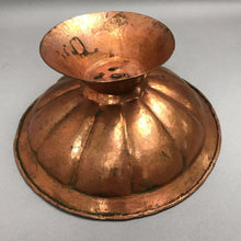 Load image into Gallery viewer, Vintage Copper Footed Bowl With Scalloped Interior (4.5x9)
