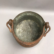 Load image into Gallery viewer, Vintage Copper Pot With Rustic Patina (7x7)
