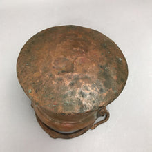 Load image into Gallery viewer, Vintage Copper Pot With Rustic Patina (7x7)

