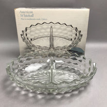 Load image into Gallery viewer, Vintage American Whitehall 2 Part Oval Relish Dish (7x10)
