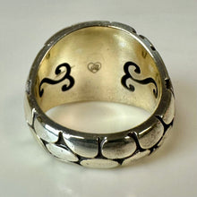 Load image into Gallery viewer, Brighton Silver Plated Pebble Domed Cocktail Ring sz 10
