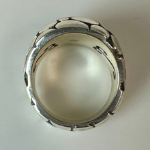 Load image into Gallery viewer, Brighton Silver Plated Pebble Domed Cocktail Ring sz 10
