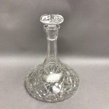 Load image into Gallery viewer, Vintage Crystal Ships Decanter with Stopper (9")
