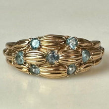 Load image into Gallery viewer, 14K Gold Aquamarine Vintage Ring sz 10 (4.3g)
