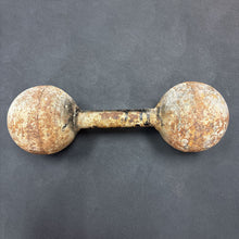 Load image into Gallery viewer, Vintage Cast Iron Dumbbell Hand Weight Strong Man 20Lb
