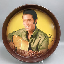Load image into Gallery viewer, Vintage Elvis Presley Metal Round Serving Tray (13")(AS Is)
