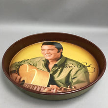 Load image into Gallery viewer, Vintage Elvis Presley Metal Round Serving Tray (13")(AS Is)

