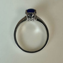 Load image into Gallery viewer, Sterling Lapis Lazuli Ring sz 8
