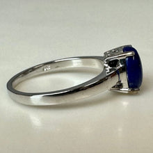 Load image into Gallery viewer, Sterling Lapis Lazuli Ring sz 8
