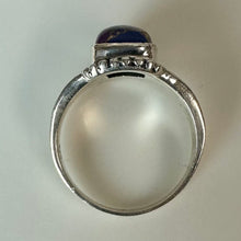 Load image into Gallery viewer, Sterling Purple Turquoise Ring sz 8
