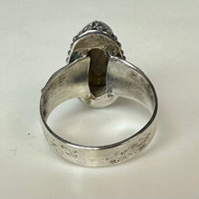 Load image into Gallery viewer, Sterling Faceted Labradorite Ring sz 6
