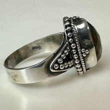 Load image into Gallery viewer, Sterling Faceted Labradorite Ring sz 6
