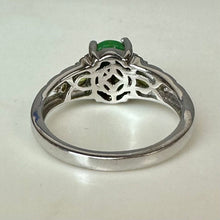 Load image into Gallery viewer, Sterling Green Turquoise Peridot Ring sz 7
