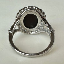 Load image into Gallery viewer, Sterling Blue Topaz Tanzanite Halo Ring sz 7
