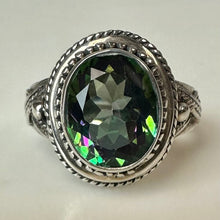 Load image into Gallery viewer, Sterling Rainbow Topaz Ring sz 8
