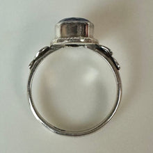 Load image into Gallery viewer, Sterling Lapis Lazuli Ring sz 8
