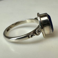 Load image into Gallery viewer, Sterling Lapis Lazuli Ring sz 8
