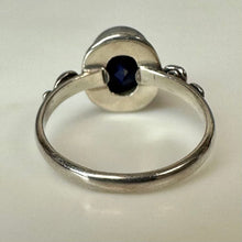 Load image into Gallery viewer, Sterling Lapis Lazuli Ring sz 8
