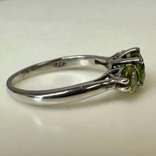 Load image into Gallery viewer, Sterling Peridot Ring sz 5.5
