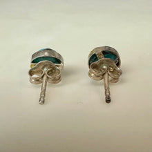 Load image into Gallery viewer, Sterling Turquoise Stud Earrings (0.25")
