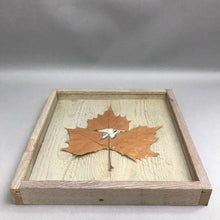 Load image into Gallery viewer, Framed Hand Painted Duck On Leaf (12x12)
