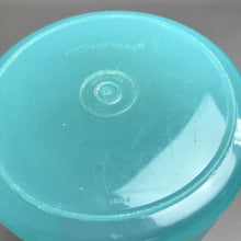 Load image into Gallery viewer, Vintage Tupperware 2 Quart Push Button Teal Blue w/ Lid
