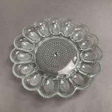 Load image into Gallery viewer, Vintage Indiana Glass Clear Hobnail Egg Plate Platter 15 Count 11.25" Deviled Egg
