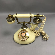 Load image into Gallery viewer, Vintage Dong Jun Cream Yellow French Style Rotary Telephone Made In Korea (6")
