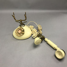 Load image into Gallery viewer, Vintage Dong Jun Cream Yellow French Style Rotary Telephone Made In Korea (6")
