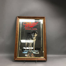 Load image into Gallery viewer, Miller High Life Timber Wolf Wisconsin Mirrored Sign (22x15.5)
