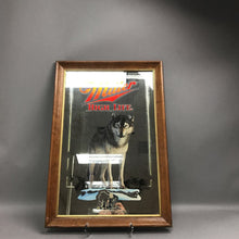 Load image into Gallery viewer, Miller High Life Timber Wolf Wisconsin Mirrored Sign (22x15.5)
