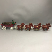 Load image into Gallery viewer, Vintage Cast Iron Clydesdale 8-Horse Beer Wagon (6x32x4)
