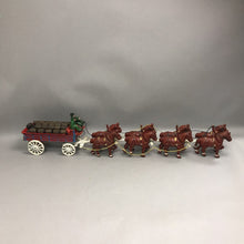 Load image into Gallery viewer, Vintage Cast Iron Clydesdale 8-Horse Beer Wagon (6x32x4)
