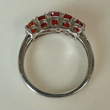 Load image into Gallery viewer, Sterling Mexican Fire Opal Ring sz 5
