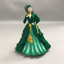 Load image into Gallery viewer, Scarlett O'Hara Gone With The Wind Musical Figurine ~ Green Velvet Dress (8")
