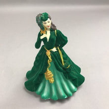 Load image into Gallery viewer, Scarlett O'Hara Gone With The Wind Musical Figurine ~ Green Velvet Dress (8")
