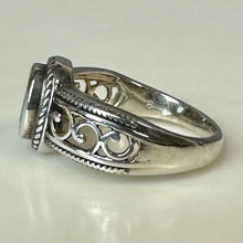 Load image into Gallery viewer, Sterling Aquamarine Ring sz 8
